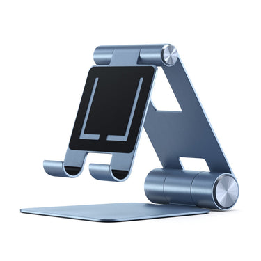 satechi r1 foldable mobile stand for laptops & tablets blue